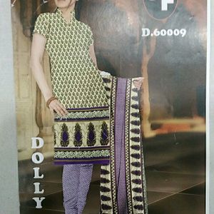 Unstitched Dress Material Of Top, Bottom & Dupatta