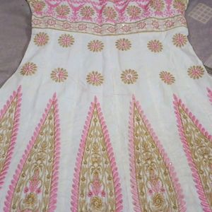 White Anarkali Kurti