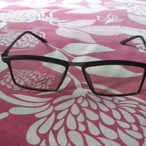 Squared Eye Glasses (Blue Curt) Without Power