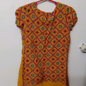 Flaired Multicolour Plazzo, With Tunic Top