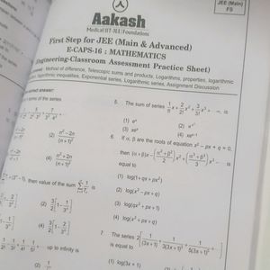 Aakash E-caps (Pcm) For Jee Main&Advanced