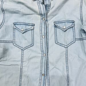 Pepe Jeans Faded Blue Denim Shirt