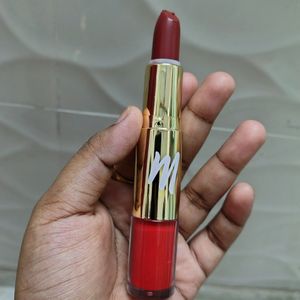 Myglamm 2in 1 Lipstick (Naughty Red)