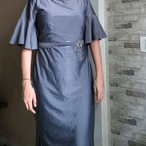 Grey Party Wear Dress