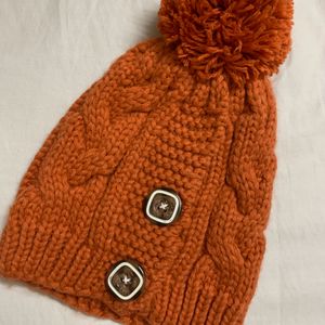 Rust Orange Crochet Hat