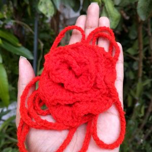 Crochet Rose Choker/ Hand / Hair Accessory