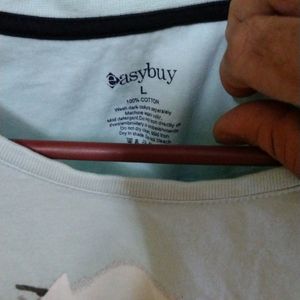 Turquoise Easybuy Tshirt. In Good Condition