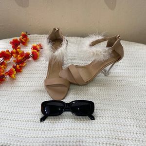 Fur Heels Beige Colour