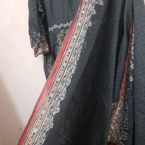 Biba Anarkali Kurta With Dupatta