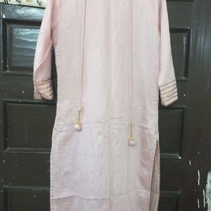 Sale !!! Baby Pink Embroidered Kurta