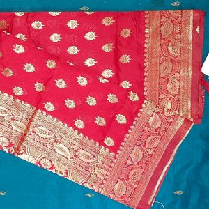 Art Silk Kanchipuram Saree With Blouse