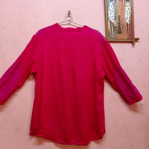 30rs Off🚚 Unused Hot Pink Shirt/Top(Women's