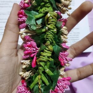 Pink Woman Trendy  Artificial Flowers Gajra