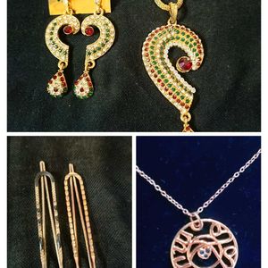 Necklaces ,Saree Pins, Earrings