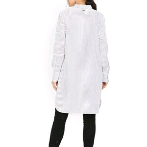 VERO MODA Striped Casual White Shirt