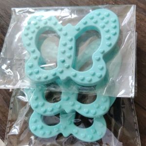 Pack of 2 New Food Grade silicone Baby Teethers