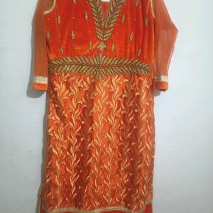 Kurta Set Orange