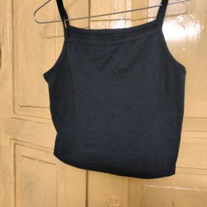 It's A Navy Blue Party Wear Crop Top