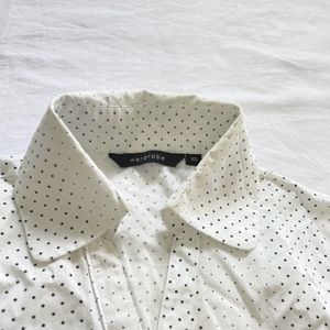 Acubi Aesthetic Pinterest Y2K Fitted White Shirt