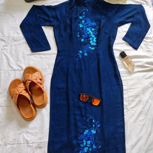 Navy Blue Kurti