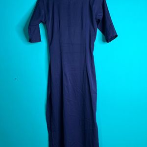 Blue Crepe Kurti