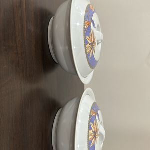 2 Serving Bowls With Lid