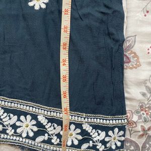 Grey Embroidery Kurti 🩶✨