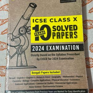 ICSE Class 10 Solved Paper Of Ten Years