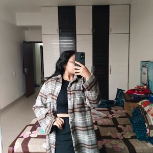 koZara Style Thick Flannel Coat Chic Women Elegant