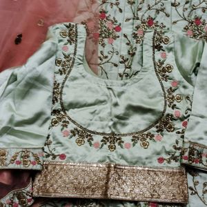 Girls And Women Crop Top With Lehenga