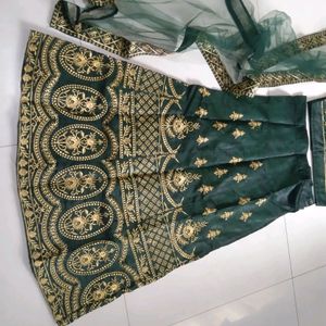 Green Lehenga