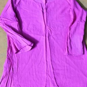 Rani Pink Short Kurti