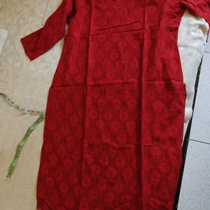 Ahika Red Colour Kurta