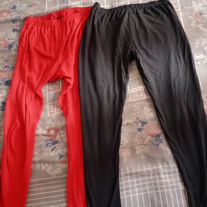 Black & Red Leggings