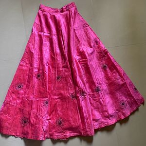 Bright Pink Ethnic Skirt