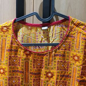 Orange Traditional Kurti