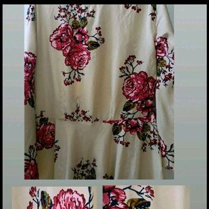 Floral Anarkali Kurta With Free Gift 🎁