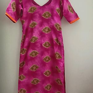 Pink 💗Kurti & Dupatta Set (Women)