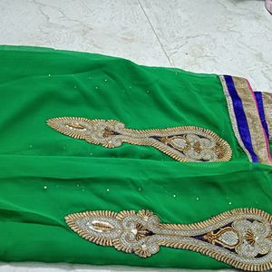 Beutiful Green Colour Saree