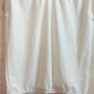 🇫🇷 French Fashion Top Sleeveless White Premium