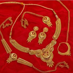 Heavy Gold Plated Necklace Set