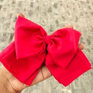 Satin Bow Clip