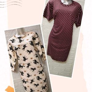 Combo Of Two T-shirt Dresses