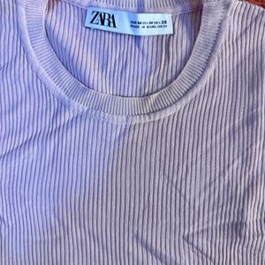 ZARA Women Lavender Crop Top