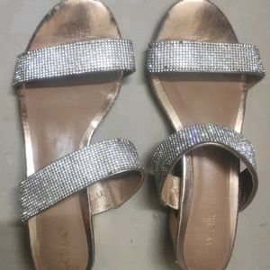 Catwalk Heels With Rhinestones Straps