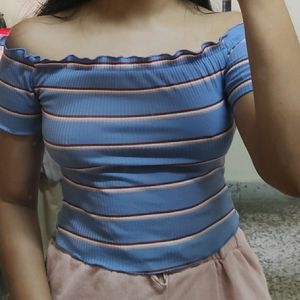 Shein Off-Shoulder Crop Top