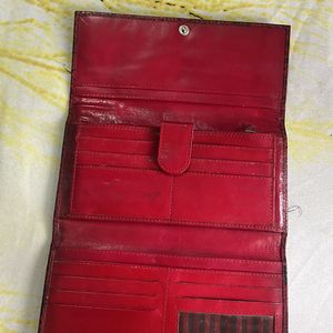 Pure leather woman's wallet