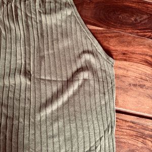 H&M Olive Brown Sleeveless Top