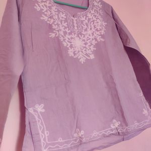 New Cotton Short Kurti 💜