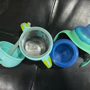 Philips Avent Spout Cup And Woben Sipper Bottle